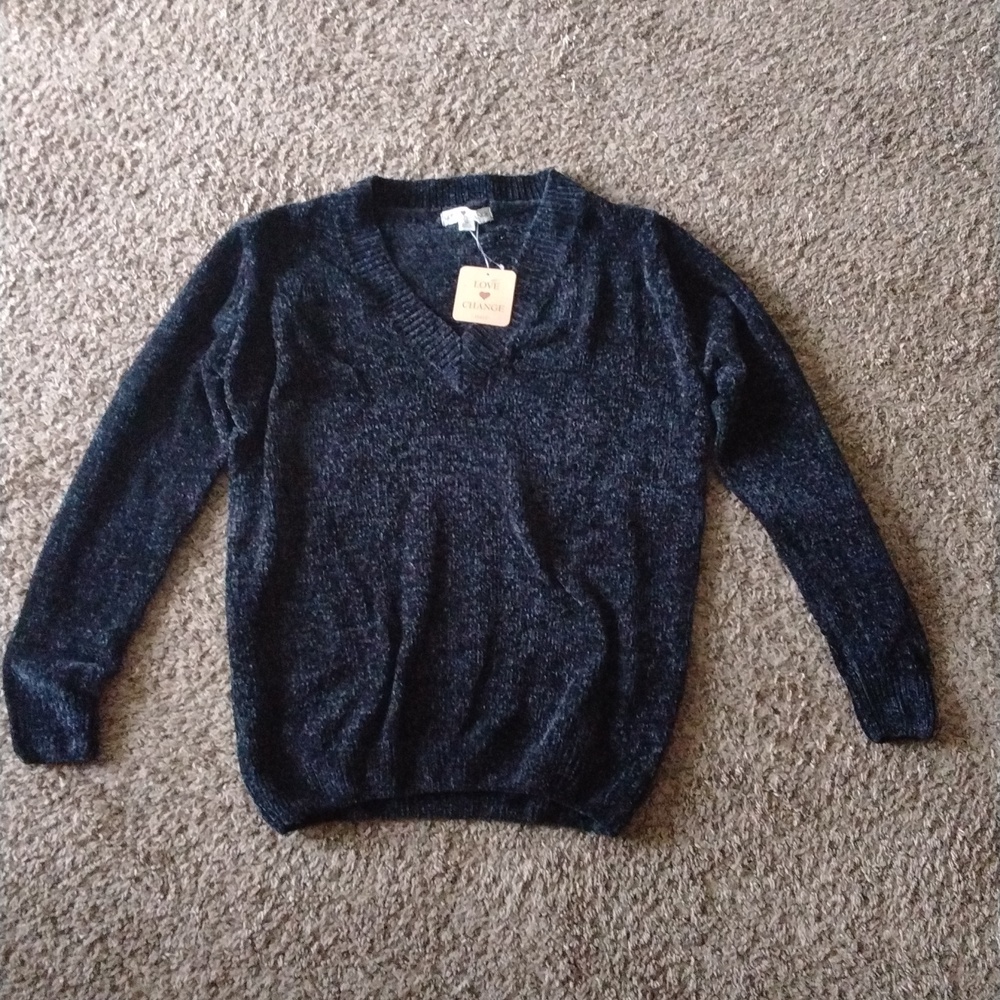 CHNGE Charcoal V-Neck Sweater